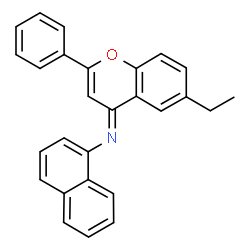 ChemSpider 2D Image | (4E)-6-Ethyl-N-(1-naphthyl)-2-phenyl-4H-chromen-4-imine | C27H21NO