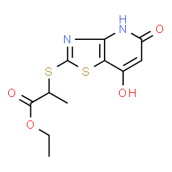 ChemSpider 2D Image | propanoic acid, 2-[(5,7-dihydroxythiazolo[4,5-b]pyridin-2-yl)thio]-, ethyl ester | C11H12N2O4S2
