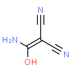 ChemSpider 2D Image | [Amino(hydroxy)methylene]malononitrile | C4H3N3O