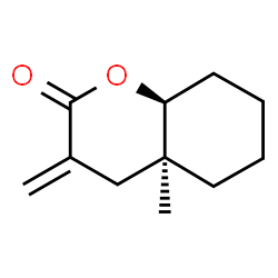 ChemSpider 2D Image | (4aS,8aS)-4a-Methyl-3-methyleneoctahydro-2H-chromen-2-one | C11H16O2