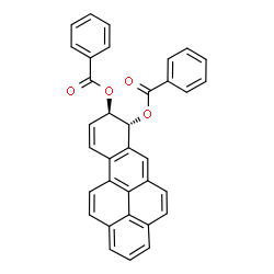 ChemSpider 2D Image | (7R,8R)-7,8-Dihydrobenzo[pqr]tetraphene-7,8-diyl dibenzoate | C34H22O4
