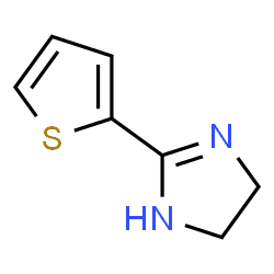 ChemSpider 2D Image | 2-(2-Thienyl)-4,5-dihydro-1H-imidazole | C7H8N2S