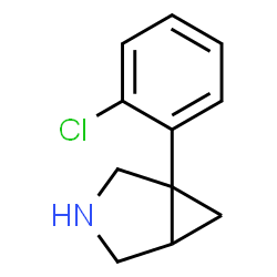 ChemSpider 2D Image | 1-(2-Chlorophenyl)-3-azabicyclo[3.1.0]hexane | C11H12ClN