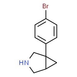 ChemSpider 2D Image | 1-(4-Bromophenyl)-3-azabicyclo[3.1.0]hexane | C11H12BrN