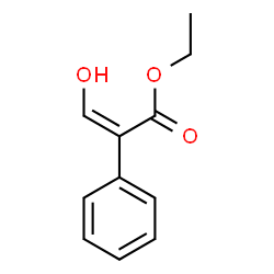ChemSpider 2D Image | Ethyl (2Z)-3-hydroxy-2-phenylacrylate | C11H12O3