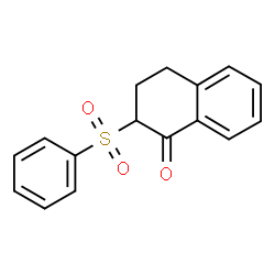 ChemSpider 2D Image | 2-(Phenylsulfonyl)-3,4-dihydro-1(2H)-naphthalenone | C16H14O3S