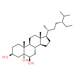 ChemSpider 2D Image | (3beta,5alpha,6beta,24S)-Stigmastane-3,5,6-triol | C29H52O3