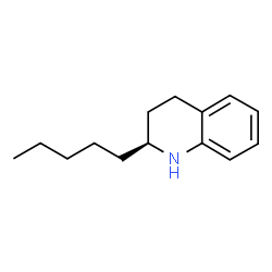 ChemSpider 2D Image | (2S)-2-Pentyl-1,2,3,4-tetrahydroquinoline | C14H21N