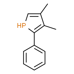 ChemSpider 2D Image | 3,4-Dimethyl-2-phenyl-1H-phosphole | C12H13P