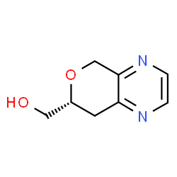 ChemSpider 2D Image | (7R)-7,8-Dihydro-5H-pyrano[3,4-b]pyrazin-7-ylmethanol | C8H10N2O2