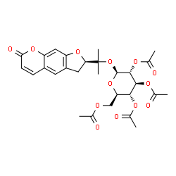 ChemSpider 2D Image | NODAKENIN TETRAACETATE | C28H32O13
