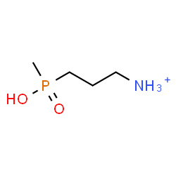ChemSpider 2D Image | 3-[Hydroxy(methyl)phosphoryl]-1-propanaminium | C4H13NO2P