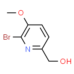 ChemSpider 2D Image | (6-Bromo-5-methoxy-2-pyridinyl)methanol | C7H8BrNO2