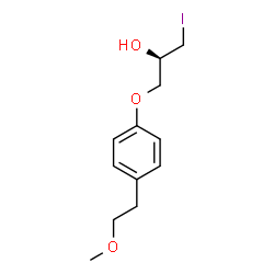 ChemSpider 2D Image | (2R)-1-Iodo-3-[4-(2-methoxyethyl)phenoxy]-2-propanol | C12H17IO3