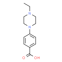 ChemSpider 2D Image | 4-(4-Ethyl-1-piperazinyl)benzoic acid | C13H18N2O2