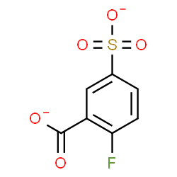 ChemSpider 2D Image | 2-fluoro-5-sulfonato-benzoate | C7H3FO5S