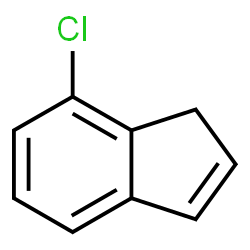 ChemSpider 2D Image | 7-Chloro-1H-indene | C9H7Cl