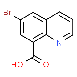 ChemSpider 2D Image | 6-Bromo-8-quinolinecarboxylic acid | C10H6BrNO2