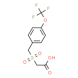 ChemSpider 2D Image | {[4-(Trifluoromethoxy)benzyl]sulfonyl}acetic acid | C10H9F3O5S