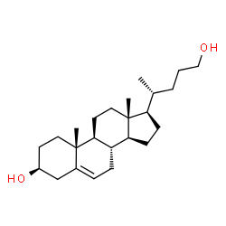 ChemSpider 2D Image | (3beta)-Chol-5-ene-3,24-diol | C24H40O2