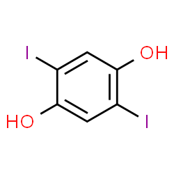 ChemSpider 2D Image | 2,5-Diiodo-1,4-benzenediol | C6H4I2O2