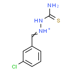 ChemSpider 2D Image | 2-Carbamothioyl-1-(3-chlorobenzylidene)hydrazinium | C8H9ClN3S