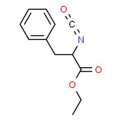 ChemSpider 2D Image | Ethyl 2-isocyanato-3-phenylpropanoate | C12H13NO3