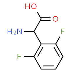 ChemSpider 2D Image | Amino(2,6-difluorophenyl)acetic acid | C8H7F2NO2
