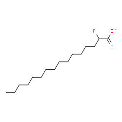 ChemSpider 2D Image | 2-Fluorohexadecanoate | C16H30FO2