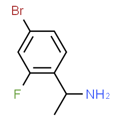 ChemSpider 2D Image | 1-(4-Bromo-2-fluorophenyl)ethanamine | C8H9BrFN