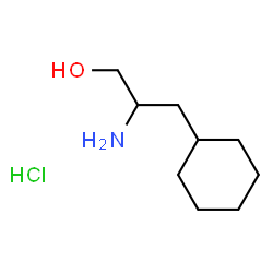 ChemSpider 2D Image | 2-Amino-3-cyclohexyl-1-propanol hydrochloride (1:1) | C9H20ClNO