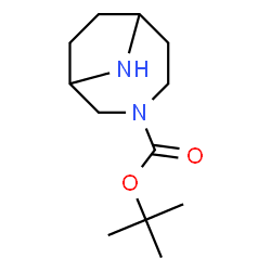 ChemSpider 2D Image | tert-butyl 3,9-diazabicyclo[4.2.1]nonane-3-carboxylate | C12H22N2O2