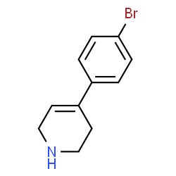 ChemSpider 2D Image | 4-(4-Bromophenyl)-1,2,3,6-tetrahydropyridine | C11H12BrN