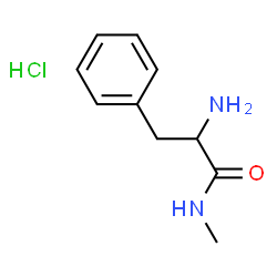 ChemSpider 2D Image | N-Methylphenylalaninamide hydrochloride (1:1) | C10H15ClN2O