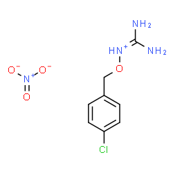 ChemSpider 2D Image | Diamino-N-[(4-chlorobenzyl)oxy]methaniminium nitrate | C8H11ClN4O4