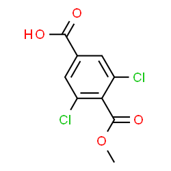 ChemSpider 2D Image | 3,5-Dichloro-4-(methoxycarbonyl)benzoic acid | C9H6Cl2O4