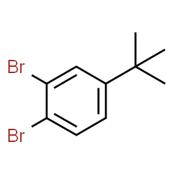 ChemSpider 2D Image | 1,2-Dibromo-4-(2-methyl-2-propanyl)benzene | C10H12Br2