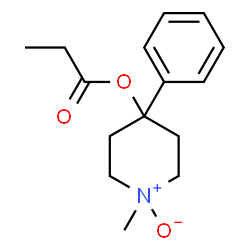 ChemSpider 2D Image | 1-Methyl-1-oxido-4-phenyl-4-piperidinyl propionate | C15H21NO3
