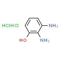 ChemSpider 2D Image | 2,3-Diaminophenol dihydrochloride | C6H10Cl2N2O