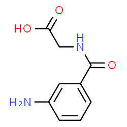 ChemSpider 2D Image | N-(3-Aminobenzoyl)glycine | C9H10N2O3