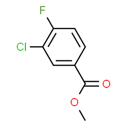 ChemSpider 2D Image | Methyl 3-chloro-4-fluorobenzoate | C8H6ClFO2