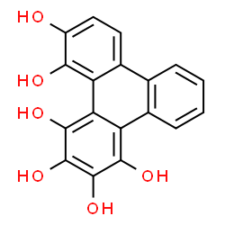ChemSpider 2D Image | hexahydroxytriphenylene | C18H12O6