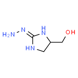 ChemSpider 2D Image | {(2E)-2-[(1E)-Hydrazino]-4,5-dihydro-1H-imidazol-5-yl}methanol | C4H10N4O