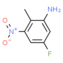 ChemSpider 2D Image | 5-Fluoro-2-methyl-3-nitroaniline | C7H7FN2O2