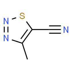 ChemSpider 2D Image | 5-Cyano-4-methyl-1,2,3-thiadiazole | C4H3N3S