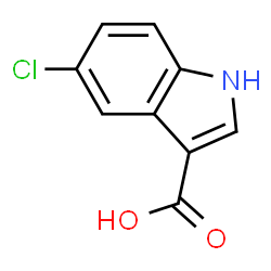 ChemSpider 2D Image | 5-Chloro-1H-indole-3-carboxylic acid | C9H6ClNO2