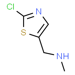 ChemSpider 2D Image | 1-(2-Chloro-1,3-thiazol-5-yl)-N-methylmethanamine | C5H7ClN2S