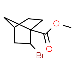 ChemSpider 2D Image | Methyl 2-bromobicyclo[2.2.1]heptane-1-carboxylate | C9H13BrO2