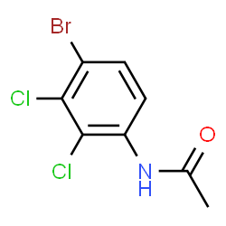 ChemSpider 2D Image | N-(4-Bromo-2,3-dichlorophenyl)acetamide | C8H6BrCl2NO