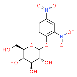 ChemSpider 2D Image | 2,4-Dinitrophenyl D-glucopyranoside | C12H14N2O10